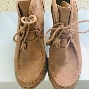 Suede Lucky Brand Wedges!  Like New!